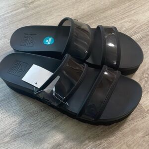 Reef Black Sandals Women Size 9